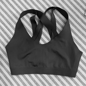 Gray sports bra